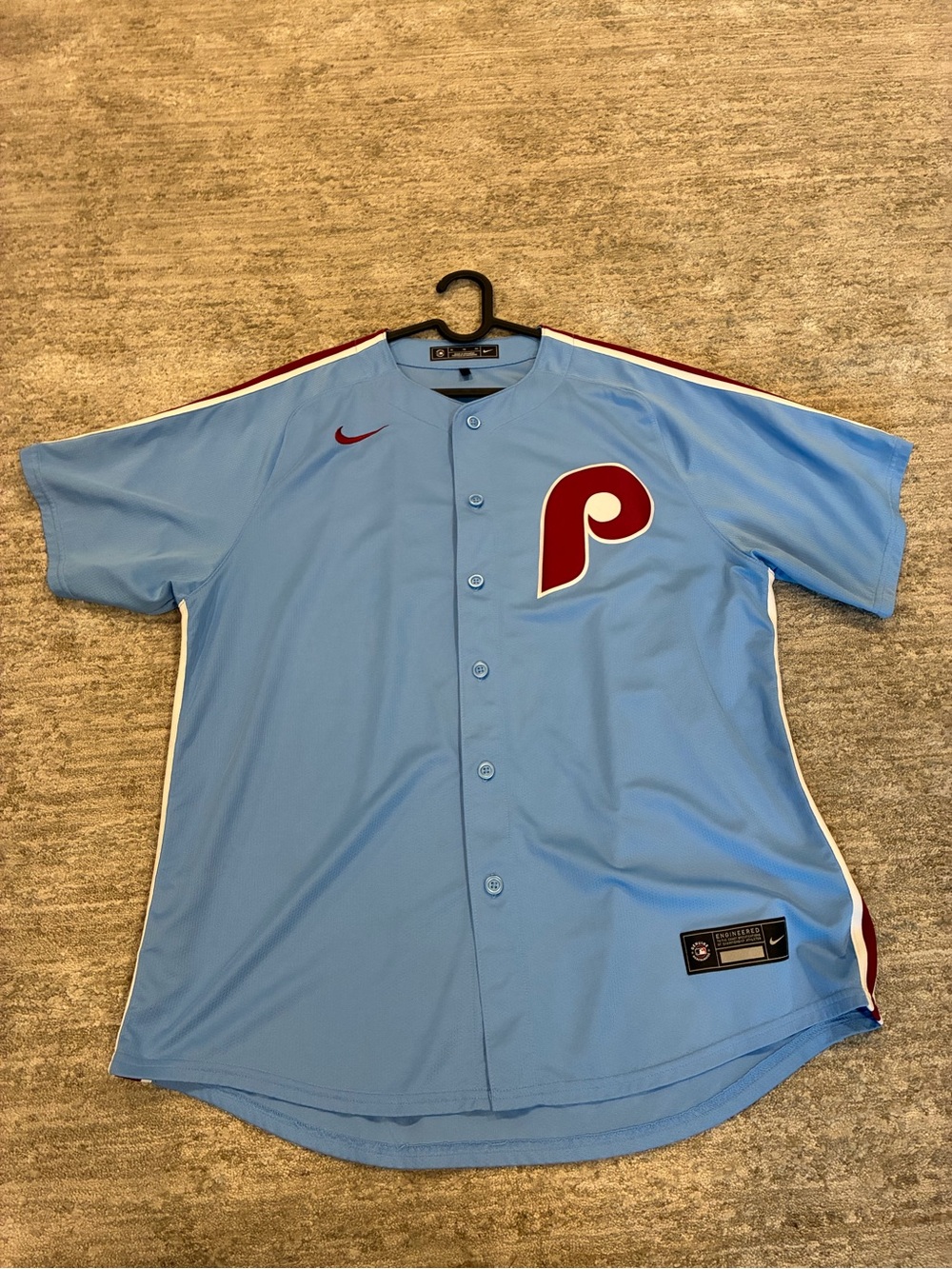 Philadelphia Phillies retro baby blue authentic replica jersey